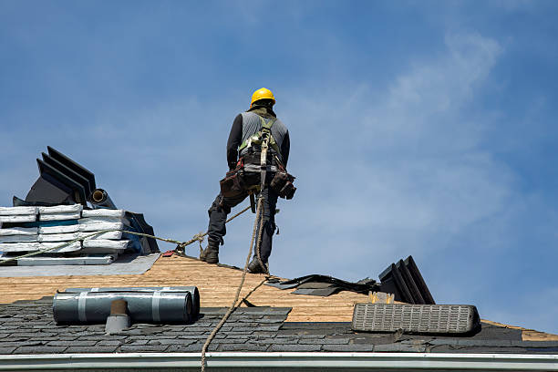 Professional Storm Damage Roof Repair technician working in Indialantic, FL